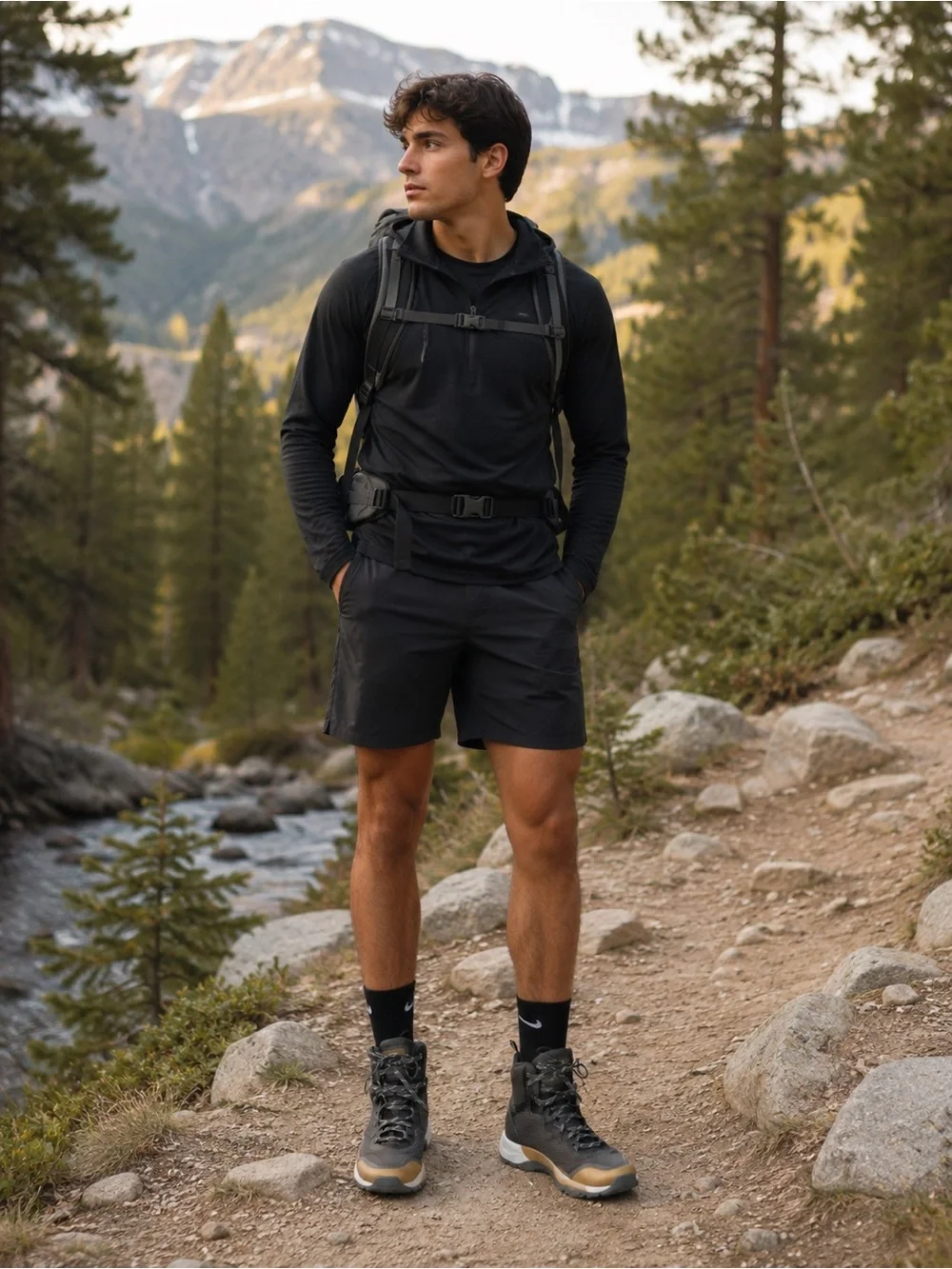 The North Face Black Men's Trail Running Shorts